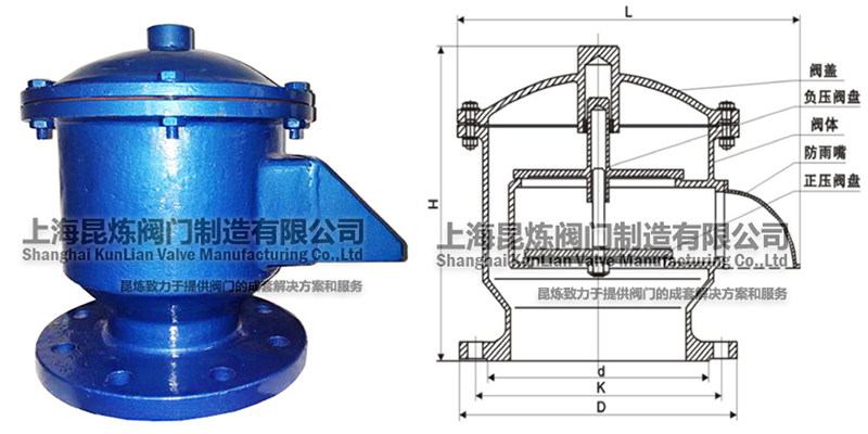 GFQ-2全天候呼吸閥結(jié)構(gòu)圖- 上海昆煉閥門制造有限公司